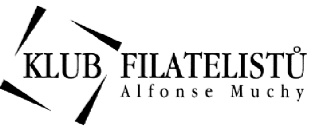 Logo Klubu filatelistù Alfonse Muchy v Brnì
