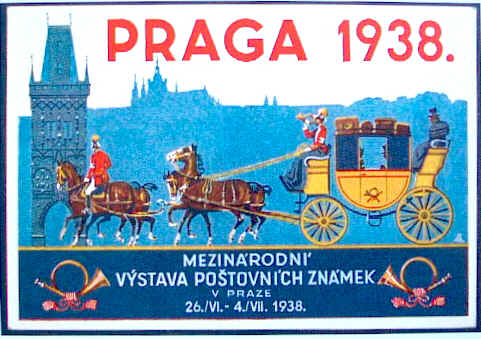 Výstavní pohlednice Praga 1938